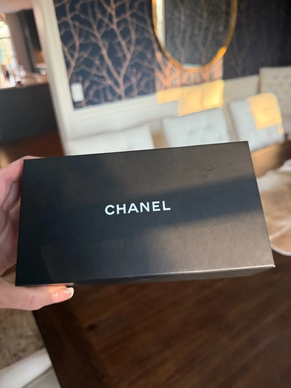 CHANEL Purple Frame (emerald interior) Sunglasses with Mirrored Lenses NWT - Picture 9 of 9